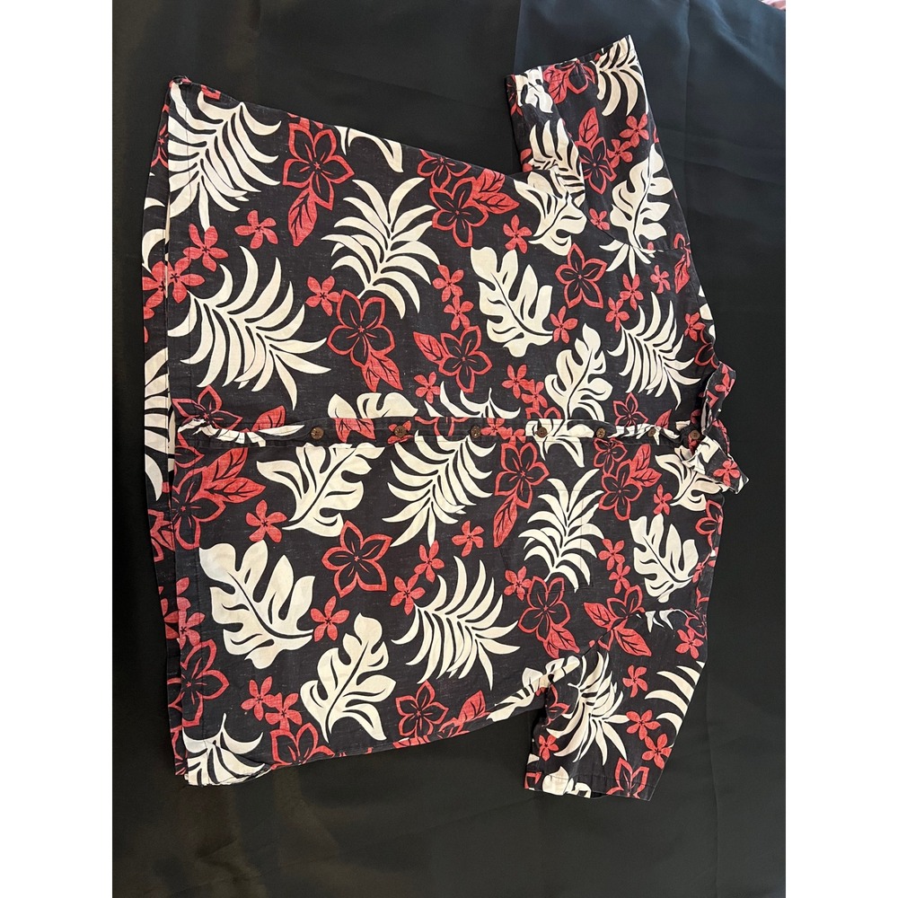 Bishop St. Hawaiian Shirt Mens 3XL Aloha Resort Floral‎ Made in Hawaii - Picture 8 of 13